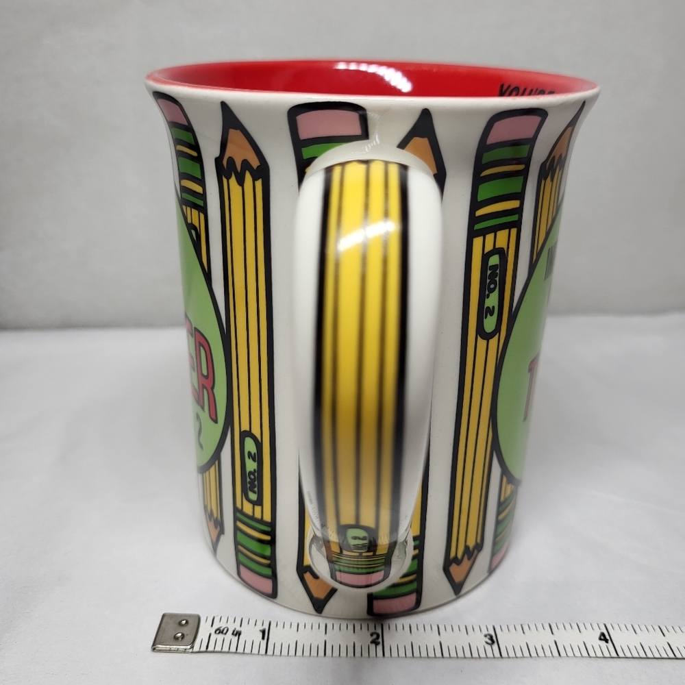 Our Name Is Mud #1 TEACHER Never No. 2 MUG 14 oz Lorrie Veasey All Write Pencils - Picture 3 of 11
